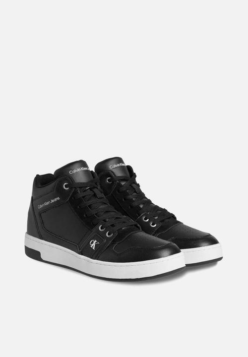Calvin Klein - Cupsole laceup basket mid lth - black