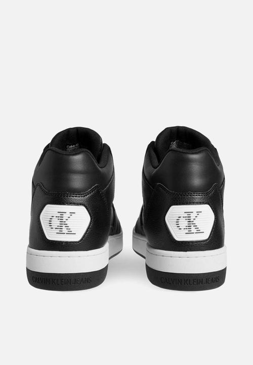 Calvin Klein - Cupsole laceup basket mid lth - black