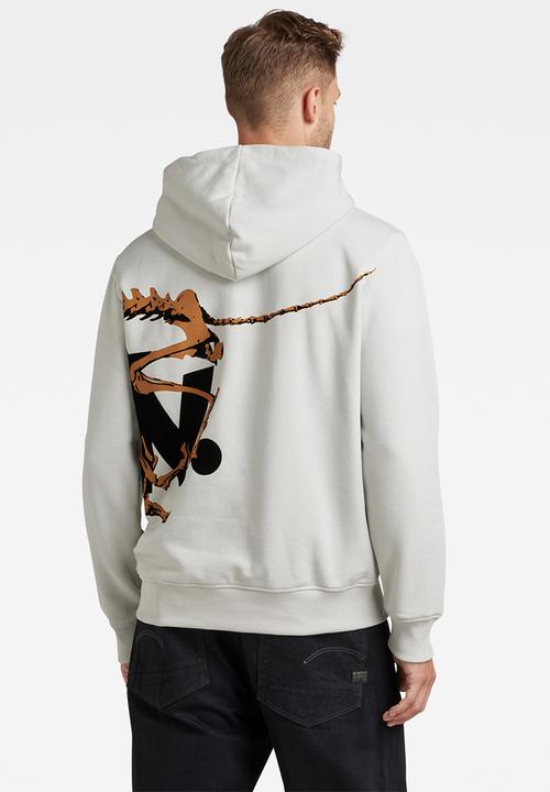 G-STAR - 9 running dog and hood logo - cool grey