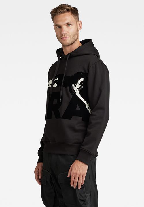 G-STAR - 9 running dog and hood logo - dk black