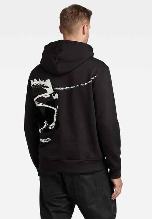 G-STAR - 9 running dog and hood logo - dk black