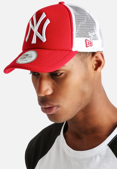 New Era - Trucker NY Yankees - red & white 