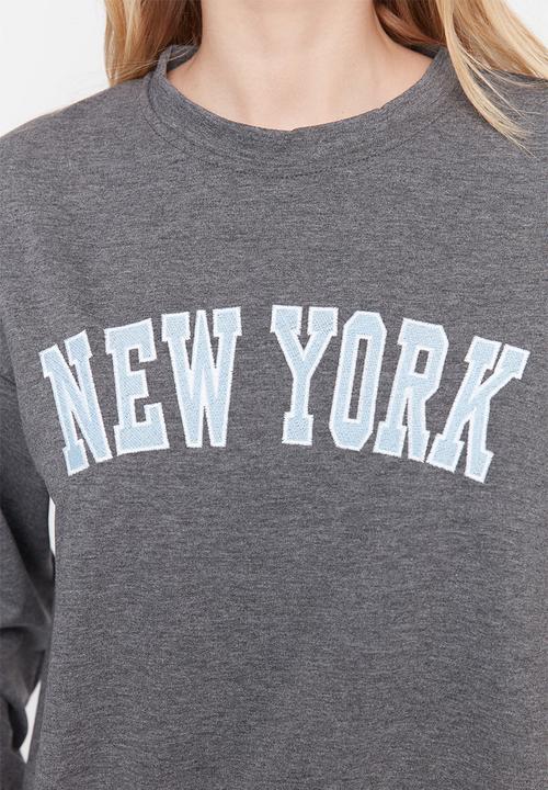 Trendyol - New york basic thin sweater - anthracite