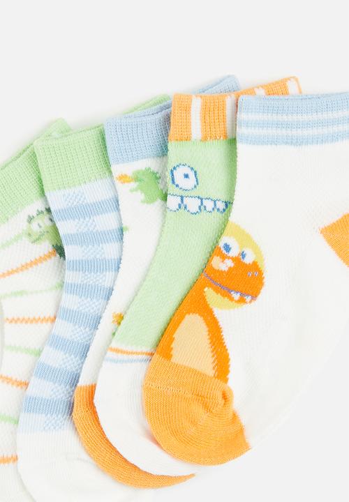 Pop Candy - 5 pack dino socks - multi