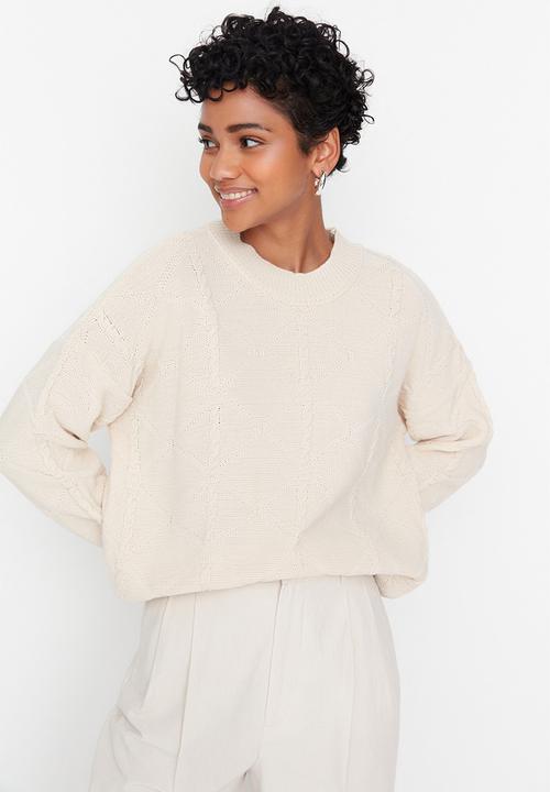 Trendyol - Knit sweater - stone