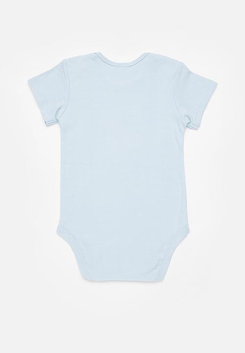 Pop Candy - Graphic babygrow - blue