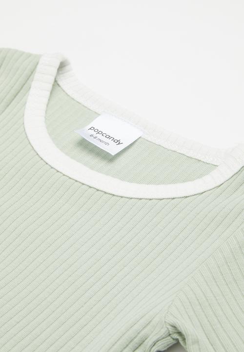 Pop Candy - Baby boys babygrow - sage