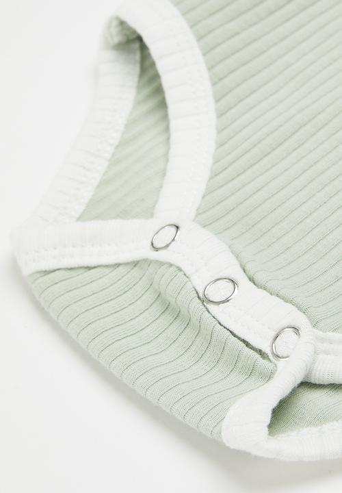 Pop Candy - Baby boys babygrow - sage