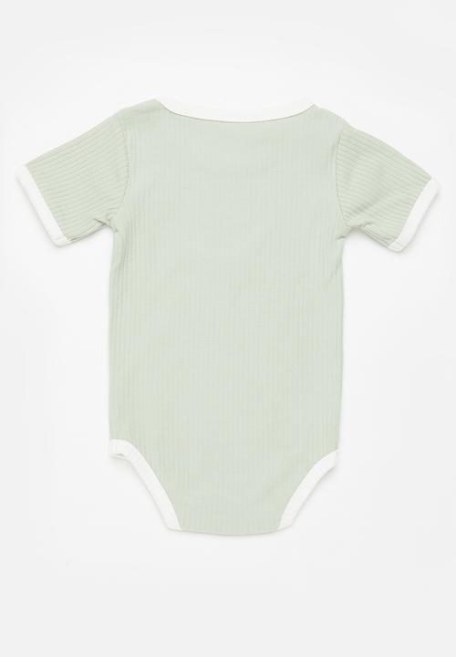 Pop Candy - Baby boys babygrow - sage