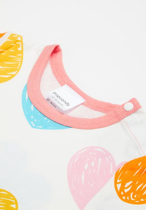 Pop Candy - Heart babygrow - multi
