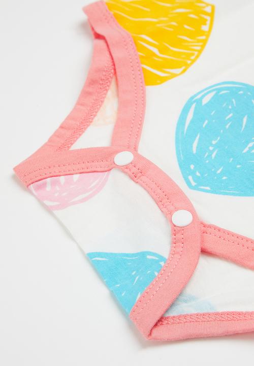Pop Candy - Heart babygrow - multi