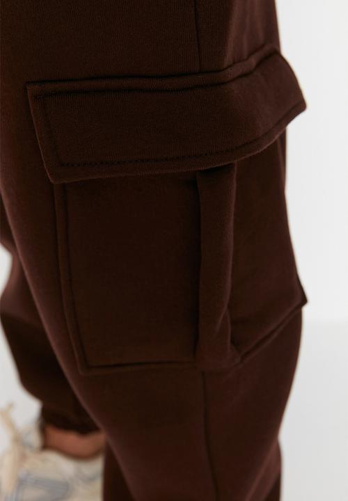 Trendyol - Pocket detail jogger sweatpants - dark brown