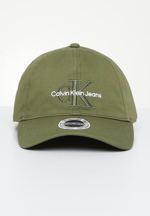 Calvin Klein - Monogram cap embro - burnt olive