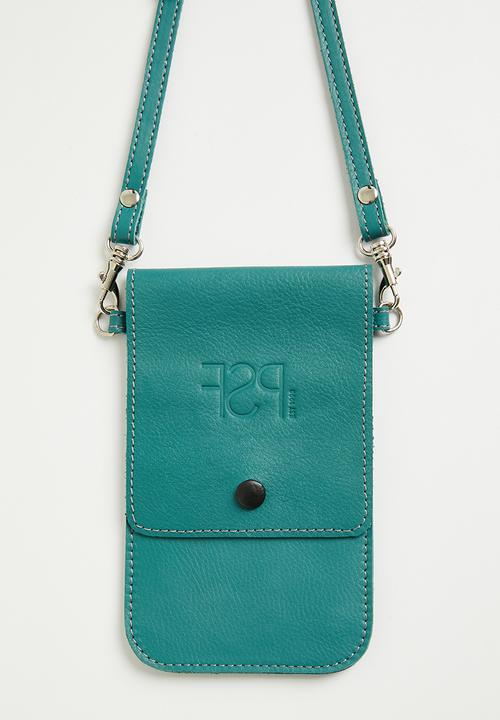 FSP Collection - Leather phone bag - teal