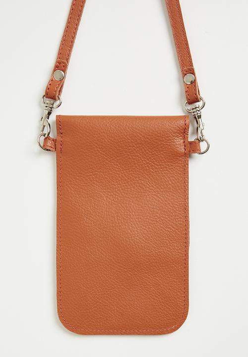 FSP Collection - Leather phone bag - orange