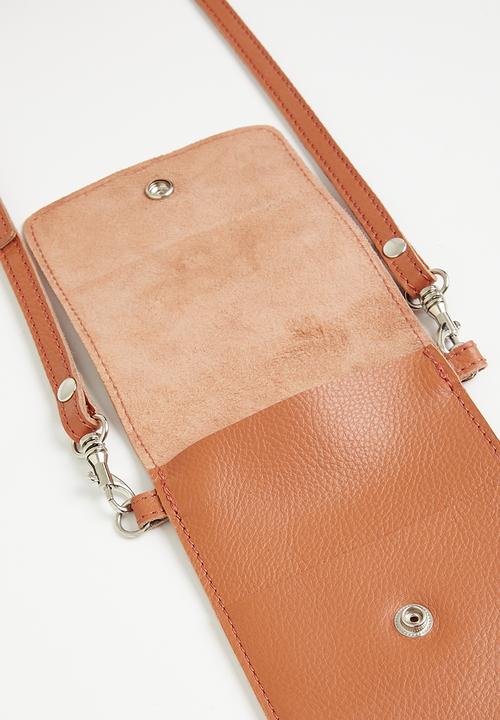 FSP Collection - Leather phone bag - orange