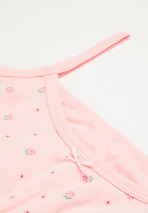 Rebel Republic - Bra with flowers - pink