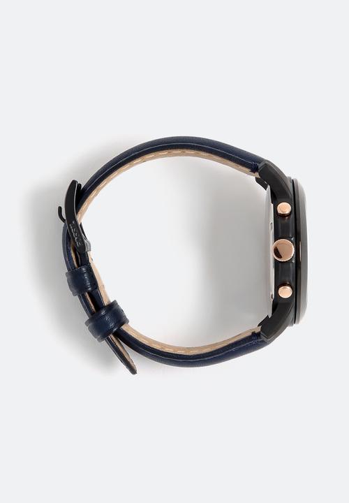 Fossil - Grant - Blue Strap / Grey Face