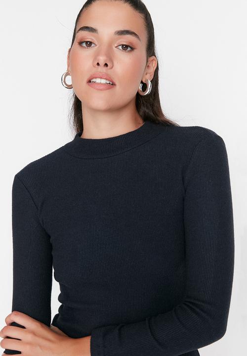 Trendyol - 2-pack turtleneck knit dress - black/grey