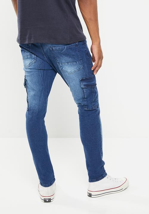 Brave Soul - Mjn-victor washed skinny - mid blue