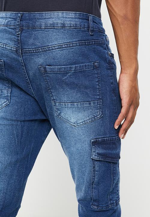 Brave Soul - Mjn-victor washed skinny - mid blue