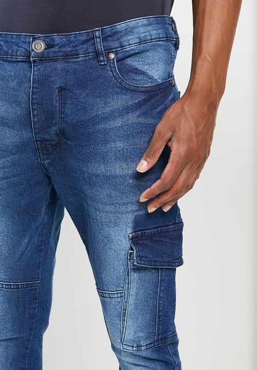 Brave Soul - Mjn-victor washed skinny - mid blue