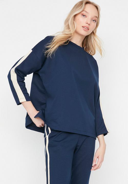 Trendyol - Stripe detail tracksuit set - navy