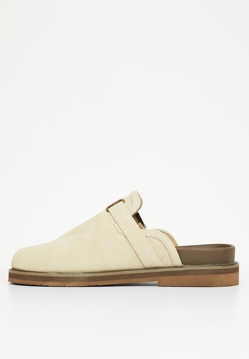 Jonathan D - Outlaw mule - cream, tan & teal