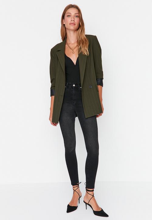 Trendyol - Washed skinny jeans - black