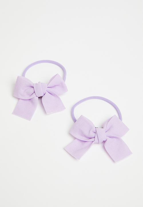 Pop Candy - Bow pom poms - lilac