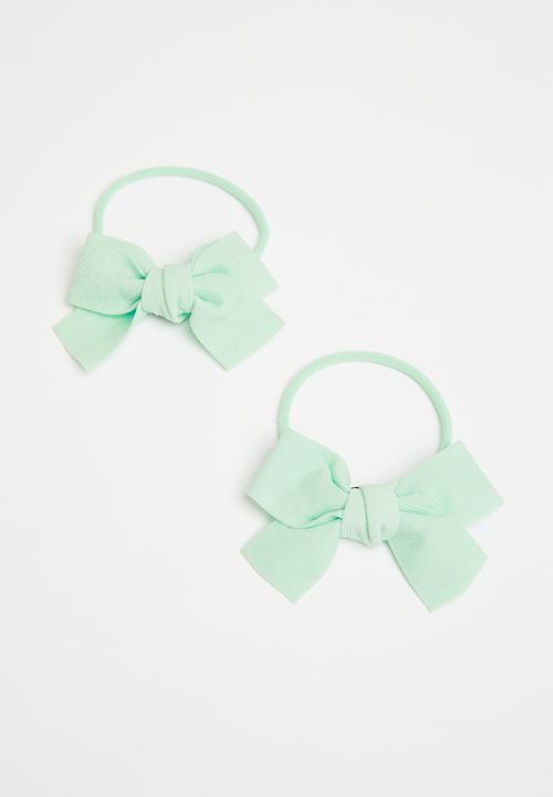Pop Candy - Bow pom poms - mint