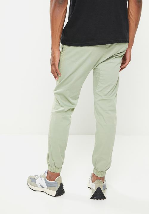 Cotton On - Drake cuffed pant - washed sea foam
