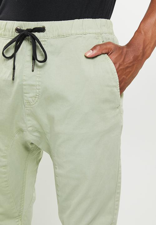 Cotton On - Drake cuffed pant - washed sea foam