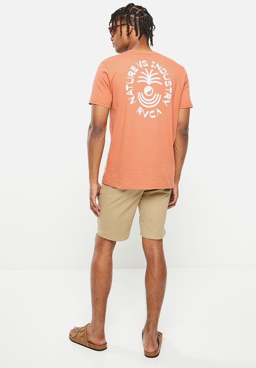 RVCA - Yucca short sleeve tee - cocoa