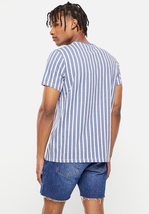 Brave Soul - Mts-501harding tee - navy & white 