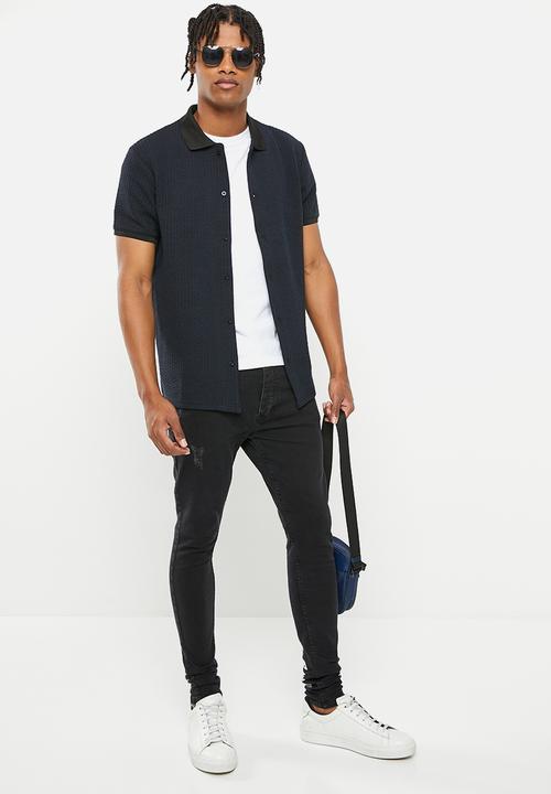 Brave Soul - Mjn-hamilton checkerboard skinny - black