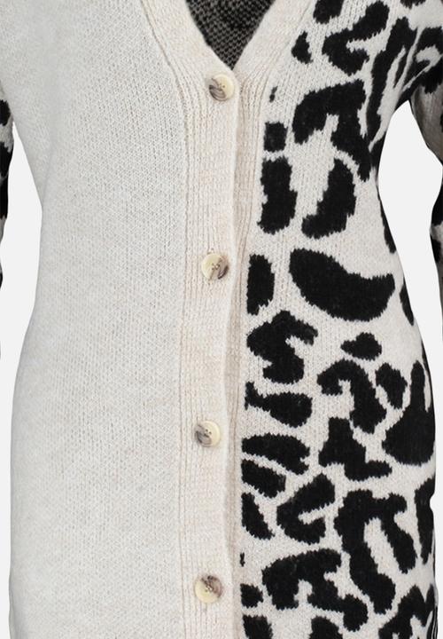 Trendyol - Plus oversized patterned knit cardigan - multi