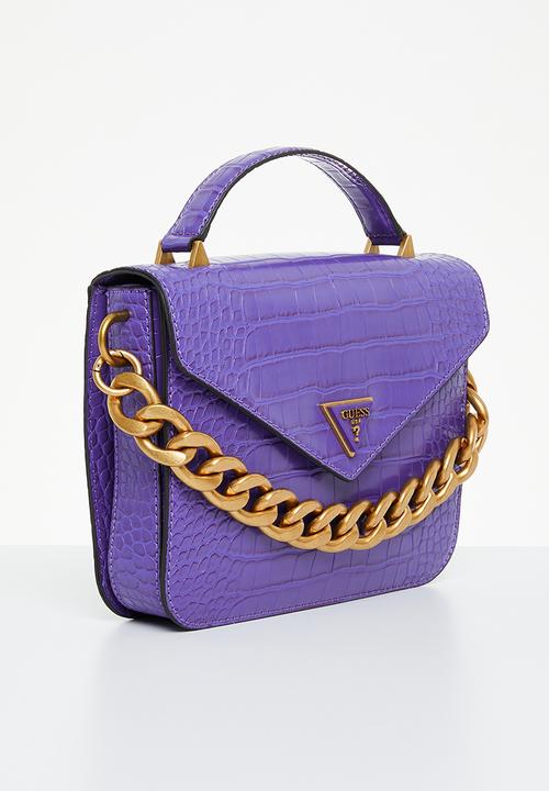 GUESS - Retour top handle flap - violet
