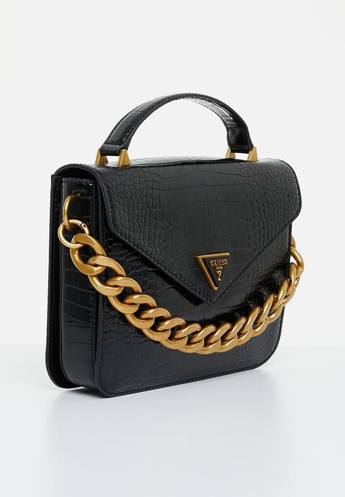 GUESS - Retour top handle flap - black