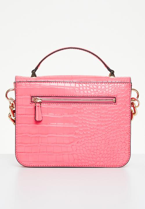 GUESS - Retour top handle flap - coral