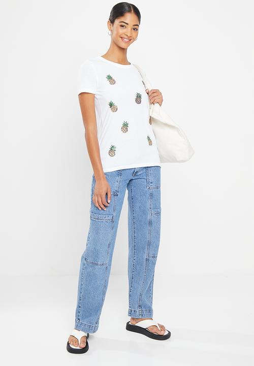 HAILYS - T-shirt - white