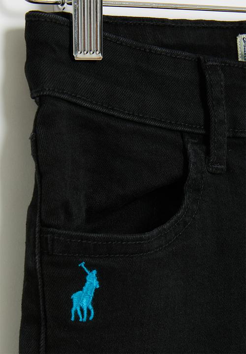 POLO - Boys pjc denim short - black