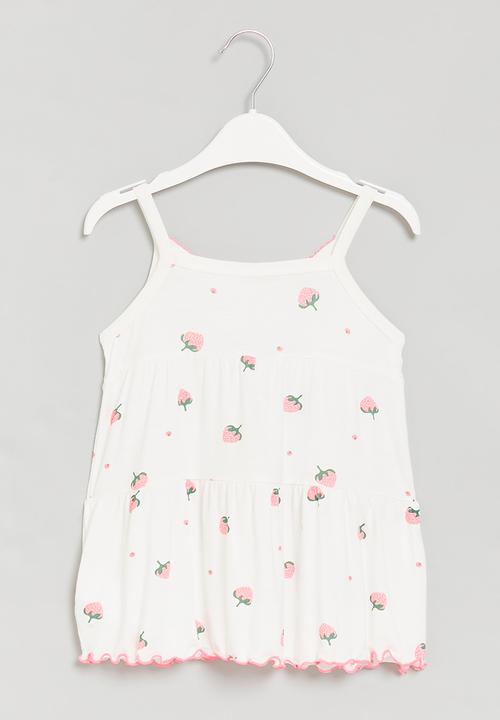 Pop Candy - Strawberry nightie - white