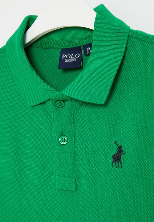 POLO - Boys classic short sleeve golfer - green