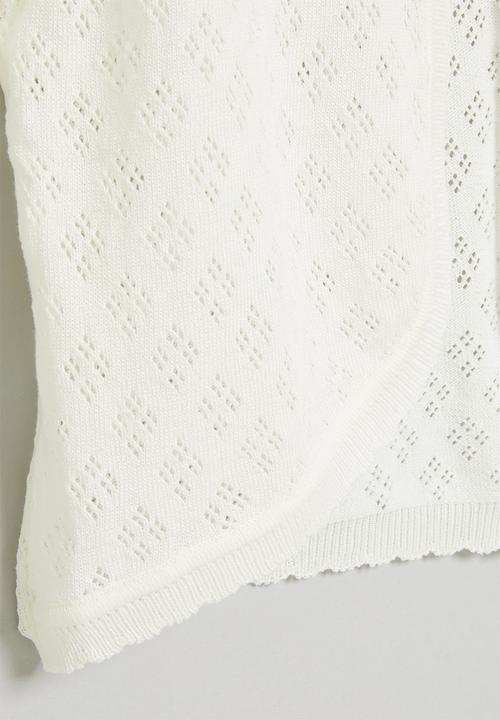 Pop Candy - Girls cropped cardigan - white