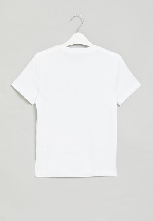 POLO - Boys printed short sleeve tee - white