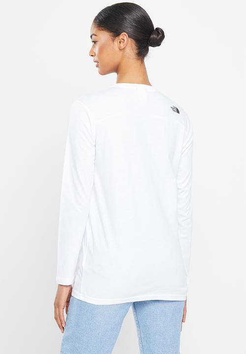 The North Face - W long sleeve simple dome tee eu - tnf white