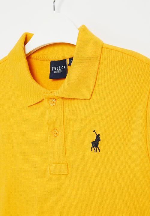POLO - Boys classic short sleeve golfer - yellow