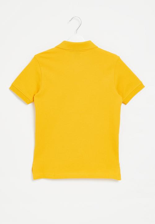 POLO - Boys classic short sleeve golfer - yellow