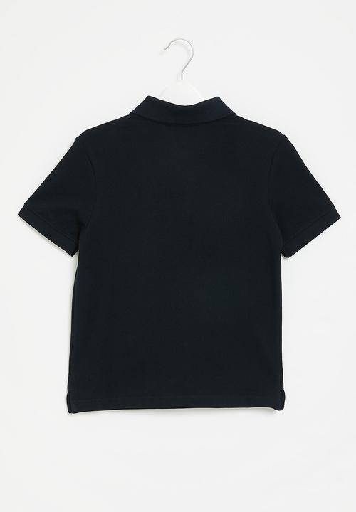 POLO - Boys equestrian short sleeve golfer - navy & red